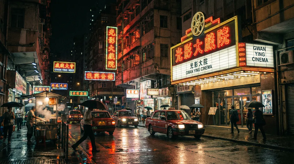 经典 三级片 电影场景 - 霓虹街头